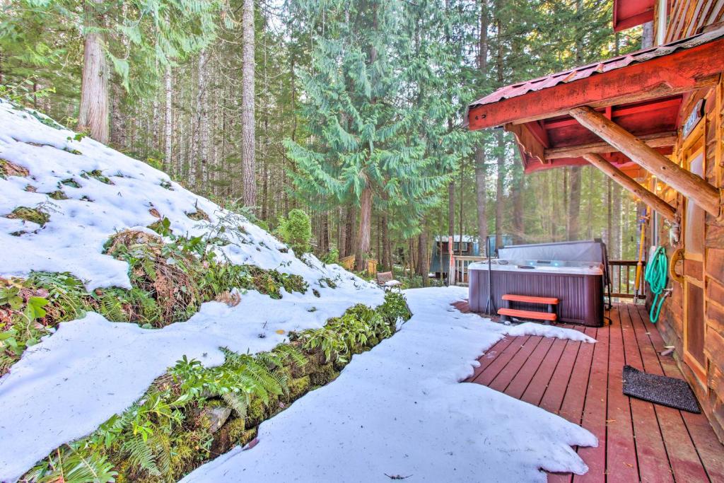 Packwood Cabin Retreat with Private Hot Tub!